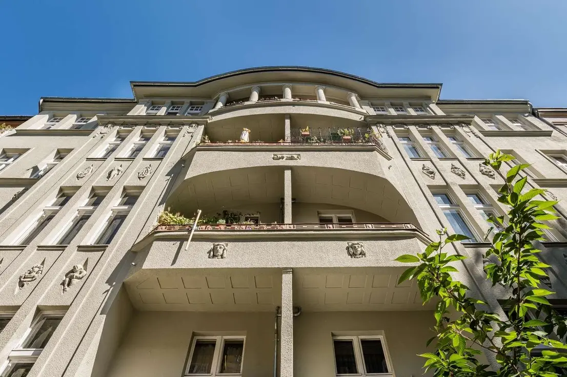 Fassade des Mehrfamilienhauses in Berlin-Friedenau